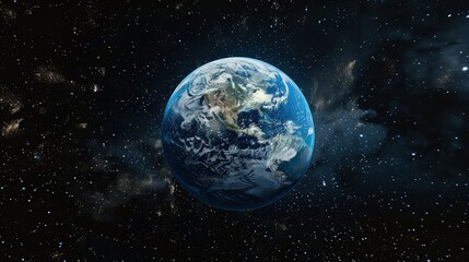 Obraz na płótnie Canvas Celestial Perspective: Capturing Earth's Beauty from Space.