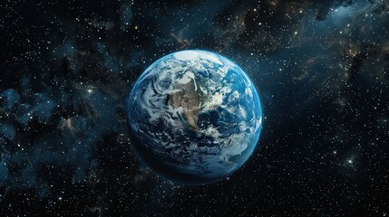 Obraz na płótnie Canvas Celestial Perspective: Capturing Earth's Beauty from Space.