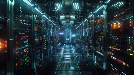 Data Warehouse Wonders: Captivating Server Room Views