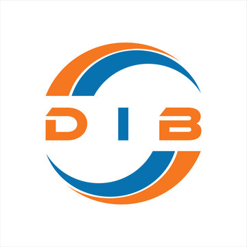 DIB letter design. DIB letter technology logo design on a white background. DIB Monogram logo design for entrepreneurs and businesses.
