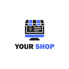 eCommerce logo template design Online Shopping logo