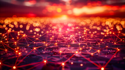 Fototapeta premium Abstract networking and digital connectivity background, showcasing the intricate web of communication in the modern world