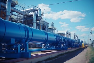 Industrial zone petroleum chemical hydrogen ammonia plant pipeline and pipe rack
