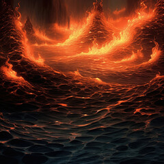 A Wave of Fire in the Ocean