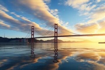 Fototapeta na wymiar Golden Gate Bridge at sunset
