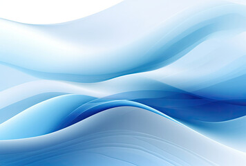 Obraz premium Blue and White Background With Wavy Lines