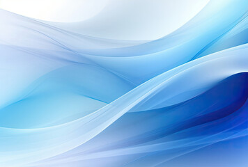 Blue and White Background With Waves