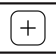Add icon vector. Plus icon sign symbol vector. Medical cross vector icon illustration isolated on white background