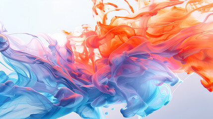 Abstract colorful Graphic motion on the background, creative waves of gradient color smoke and liquid, Abstract watercolor painting 