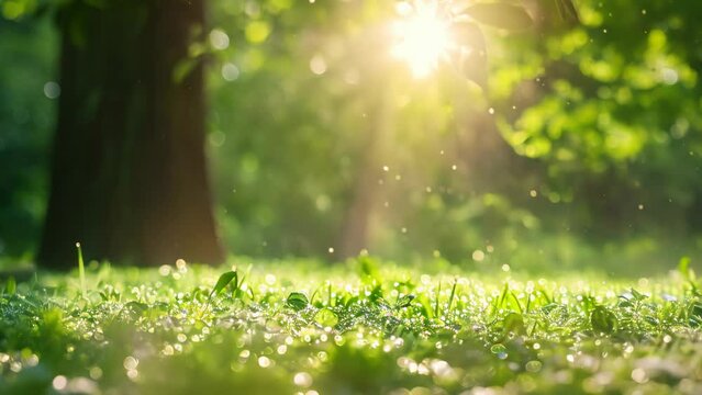 Sunbeams Serenade: A Symphony in Nature's Garden. Generative ai