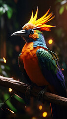 a colorful bird generative ai