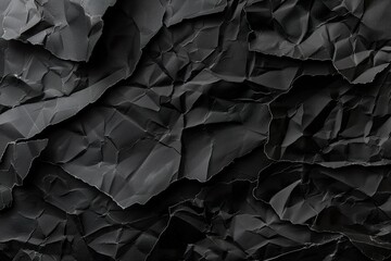 Detailed view of a black paper texture, showcasing its raw and artistic style.