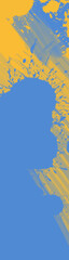 Abstract Blue Yellow paint Background. Vector illustration design
