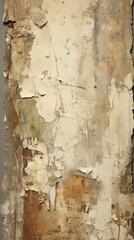 Old wooden plank texture with peeling white paint