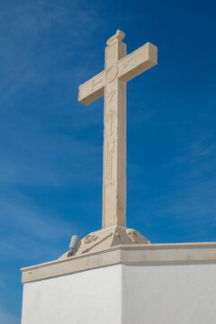 Torres Novas, Portugal Europe Quaint white church in the small village of Torres Novas