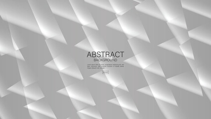 Gray background, white polygon background design, Geometric vector, Minimal Texture, cover design, flyer template, advertisement, abstract background template, decoration wallpaper, book cover, vector