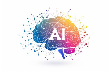 Obraz premium AI Brain Chip cryptocurrency mining. Artificial Intelligence ion implantation mind neurological implants axon. Semiconductor memory leak circuit board ai supply chain optimization