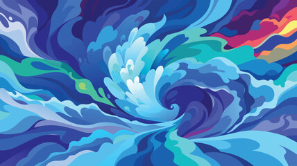 wavy blue abstract background for backdrop