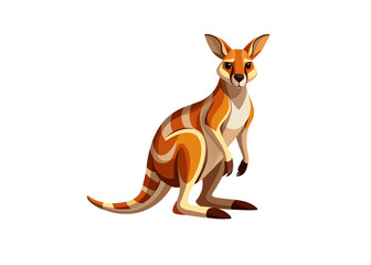 Obraz premium kangaroo cartoon illustration