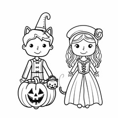 illustration of a coloring page