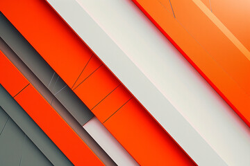 Obraz premium Illustration of a simple bold colored geometric abstraction with clean minimalist design