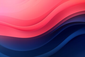 Coral Pink to Midnight Blue abstract fluid gradient design, curved wave in motion background for banner, wallpaper, poster, template, flier and cover - obrazy, fototapety, plakaty