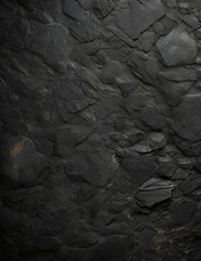 Black or dark gray rough grainy stone texture background Generative Ai