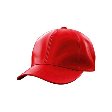 red cap isolated on a transparent background