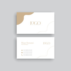 Modern elegant and minimal business card template