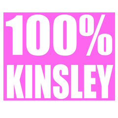 Kinsley name 100 percent png