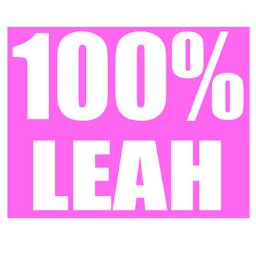 Leah name 100 percent png