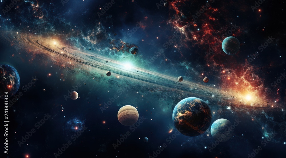 Canvas Prints planets in space from the outer space wallpape