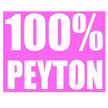 Peyton name 100 percent png