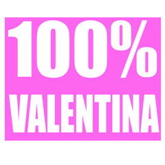 Valentina name 100 percent png