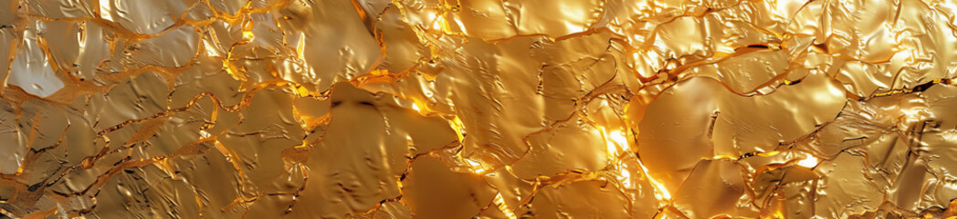 Banner trendy gold background. - 741842151