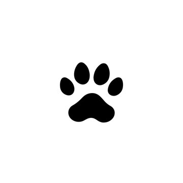 Dog Paw Prints Logo Design