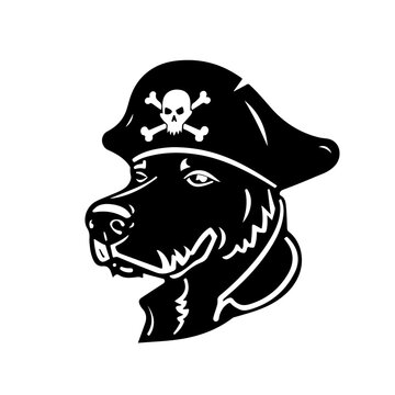 Dog Pirate Head Logo Design