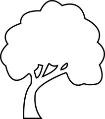 Trees line icon. Plants, landscape design, fir tree, succulent, privacy shrub, lawn grass, flowers black vector isolated on transparent background. tree simple silhouettes nature.