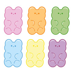 Gummy bears vector