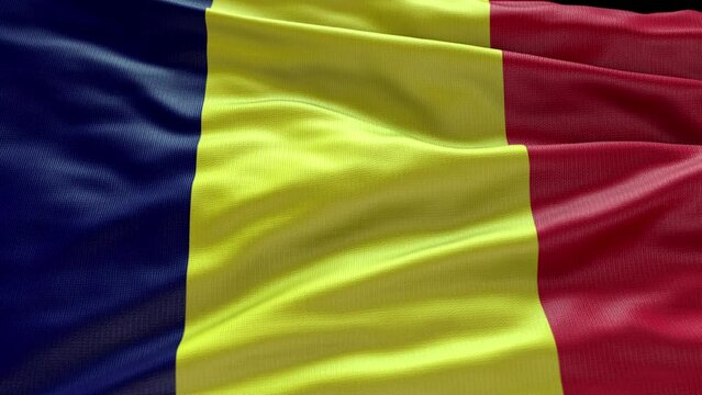 Pride of Chad: Detailed Flag Waving Realistically