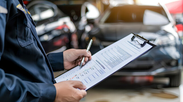 Car auto services and maintenance check.