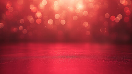 Professional Red Gradient Studio Background with Bokeh Effect
