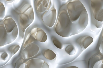 Macro view of bone structure, 3d background concept