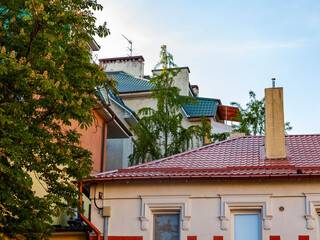 Zelenogradsk, Russia, June 11, 2023. Architecturу ща historical part of the city.  - obrazy, fototapety, plakaty