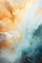 Elegant Fluid Art with Marble Effect