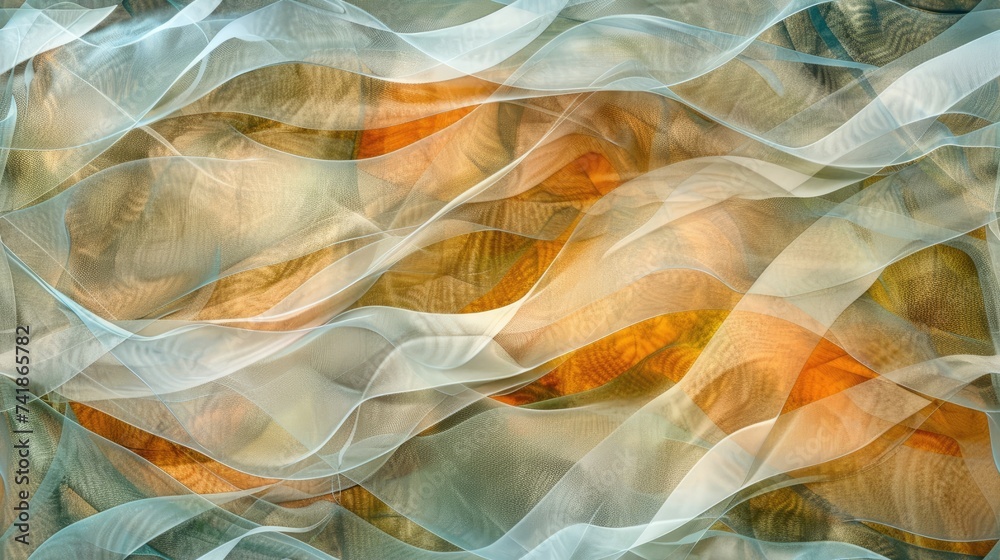 Poster an abstract background, highlighting intricate patterns and vibrant colors that draw the viewer's at