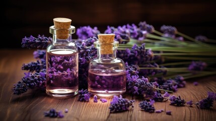 Obraz na płótnie Canvas Lavender Aromatherapy: Experience the Soothing and Relaxing Benefits of Lavandula Essential Oil