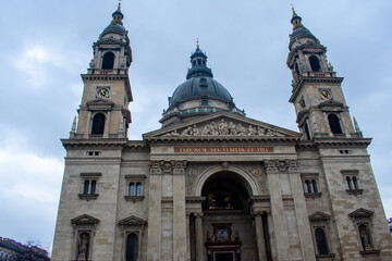 Fototapeta na wymiar St. Stephen's Basilica, Roman Catholic basilica in Budapest, Hungary.