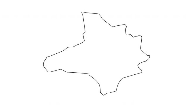 Animated sketch of the Armero map in Colombia