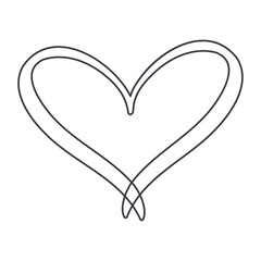 Abstract heart shape icon Vector
